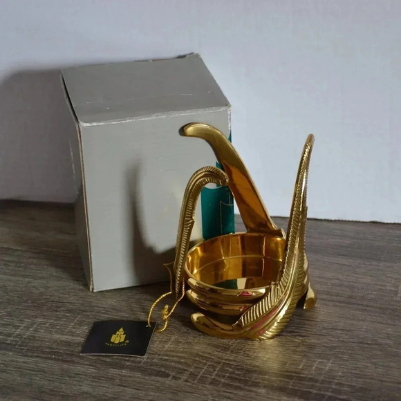 Vtg Partylite Brass Candle Holder - Picture 3 of 8